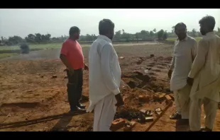 The site where a young Christian couple were allegedly burned alive at a brick factory in Pakistan's Punjab province. Courtesy of Legal Evangelical Association Development. 