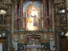 The tomb of St. John Bosco in the Basilica di Maria Ausiliatrice in Turin. 