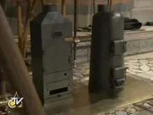 The two stoves used for the burning of the ballots are installed. 