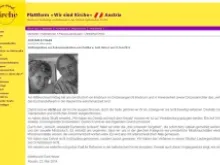 The website of We Are Church Austria with the statement from Martha and Gert Holzer.