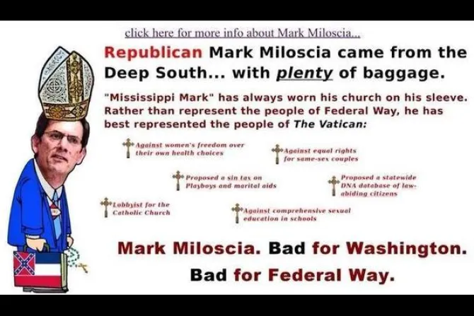This image on an anti Mark Miloscia website has since been taken down CNA 10 31 14