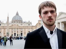 Tom Evans, the father of Alfie Evans, after his meeting with Pope Francis April 18, 2018. 