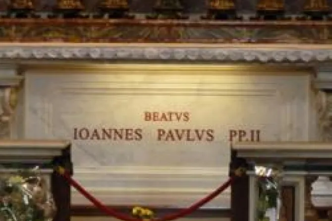 Tomb of Blessed Pope John Paul II EWTN Vatican Catholic News 5 16 11