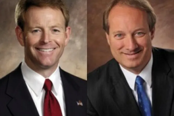 Tony Perkins president of Family Research Council Kelly Shackelford president and CEO of Liberty Institute CNA US Catholic News 8 20 12