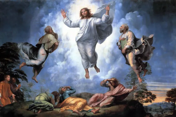 Detail from Raphael's Transfiguration (1516-20).