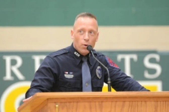 Trooper Curt Phohaska from the Nebraska State Patrol Credit Kally Werning CNA 10 24 13