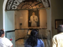 The tomb of José Gregorio Hernández in the Church of Our Lady of Candelaria in Caracas, Venezuela.
