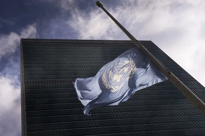 UN flag outside the United Nations headquarters in New York. ?w=200&h=150