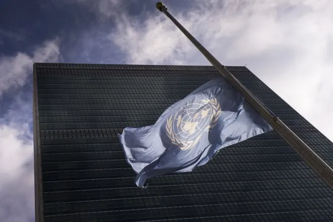 UN flag outside the United Nations headquarters in New York Credit United Nations photo via Flickr CC BY NC ND 20