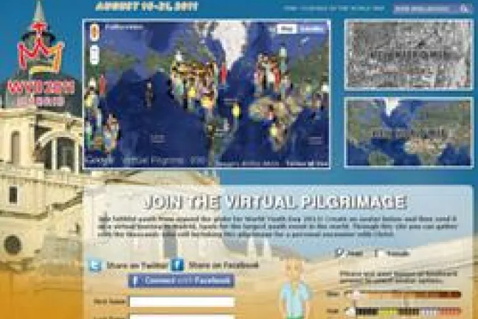 USCCB Virtual WYD website screenshot CNA US Catholic News 7 8 11