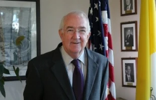 U.S. ambassador to the Holy See, Kenneth F. Hackett speaks with CNA on Oct. 25, 2013.   Elise Harris/CNA.