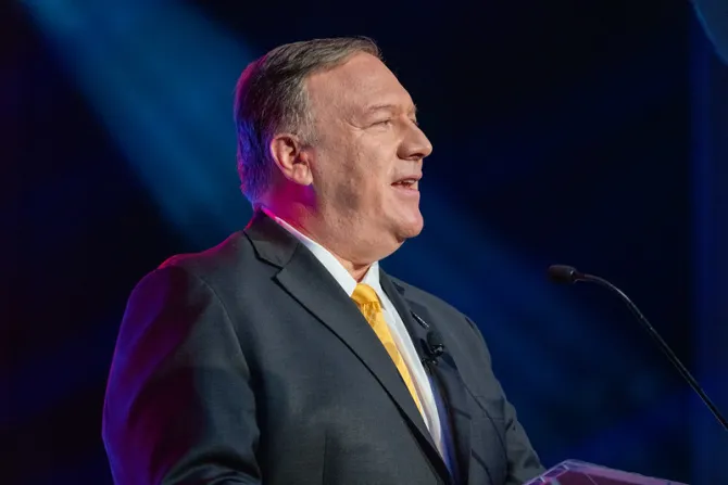US Secretary of State Mike Pompeo speaks in Nashville Oct 11 2019 Credit State Department photo by Ron Przysucha  Public Domain