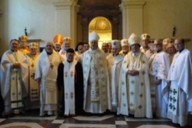 US bishops from Eastern Catholic churches in Rome for their ad limina visit to the Holy See May 17 CNA Vatican Catholic News 5 17 12