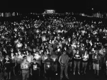 UVA candle light vigil for Charlottesville. 