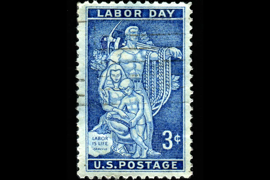 U.S. Labor Day commemorative stamp, issued in 1956. ?w=200&h=150