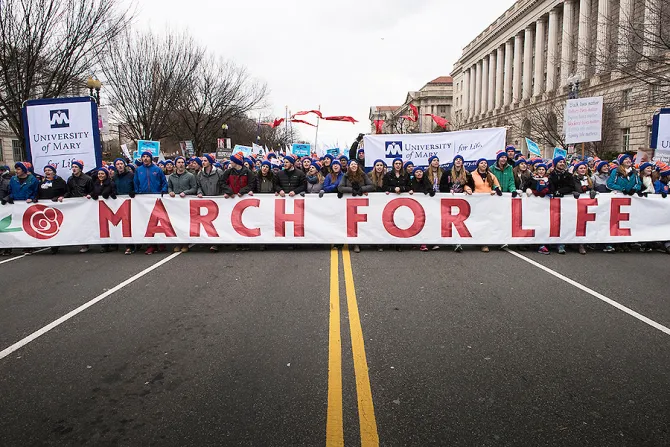 University of Mary at the 2017 March for Life Credit Jeff Bruno CNA