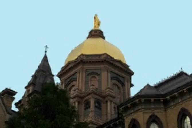 University of Notre Dame Golden Dome CNA US Catholic News 9 26 12