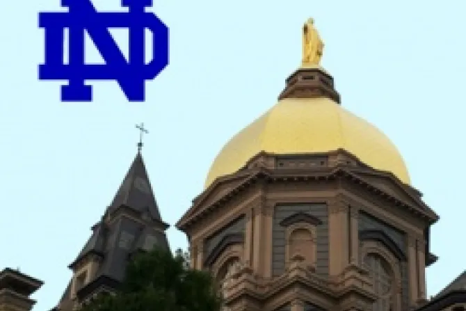 University of Notre Dame Golden Dome File Photo CNA 2 CNA US Catholic News 12 6 12