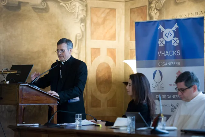 VHacks at the Vatican on March 9 2018 Credit Vatican Media 1 CNA