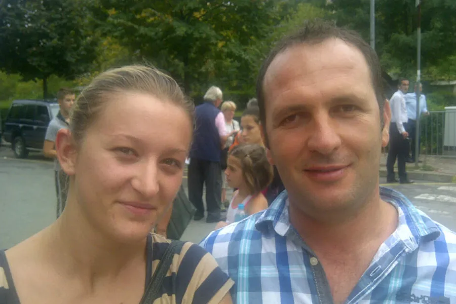 Valentin and Vanessa, a Kosovar couple who attended Pope Francis' papal Mass in Albania. ?w=200&h=150