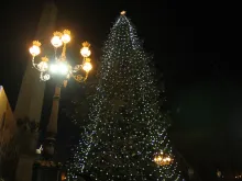 Vatican Christmas tree lighting in St. Peter's Square on Dec. 19, 2014. 