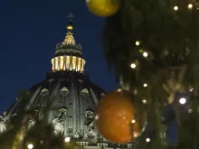 Christmas tree in St. Peter's Square on December 9, 2016. 