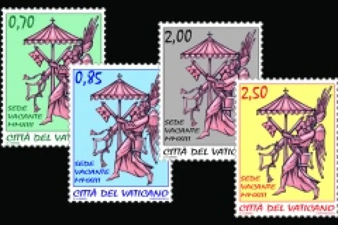 Vatican Sede Vacante Stamps Credit Mauro Olivieri Ufficio Filatelico e Numismatico SCV CNA US Catholic News 3 7 13