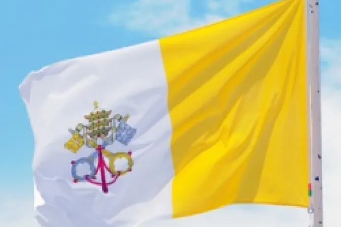 Vatican flag Credit Mazur CNA World Catholic News 4 23 12