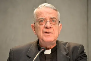 Vatican spokesman Fr Federico Lombardi SJ addresses journalists during a May 15 2014 press conference Credit Daniel Ibanez CNA
