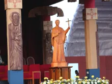 A statue of St. Joseph Vaz at his Mass of Canonization, Jan. 14, 2014.