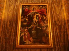 The Martyrs' Painting by Durante Alberti in the chapel of the Venerable English College in Rome. 