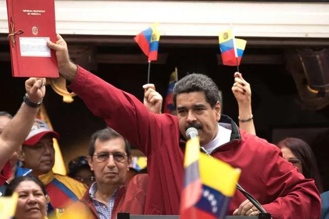 Venezuelan president Nicolas Maduro speaks at a rally in Caracas in support calling a constituent assembly, May 23, 2017.?w=200&h=150