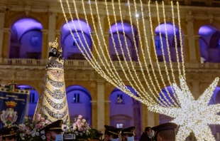 The outdoor procession at the Holy House of Loreto in Italy on Dec. 9, 2020.   Basilica of the Holy House of Loreto.