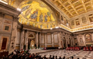 Vespers for the beginning of the Octave of Prayer for Christian Unity at the Basilica of St. Paul Outside the Walls in Rome, Jan. 18, 2019.   Daniel Ibanez/CNA.
