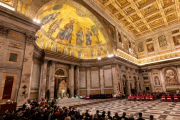 Vespers for the beginning of the Octave of prayer for Christian Unity at Saint Paul Outside the Walls with PopeFrancis Jan 18 2019 Credit Daniel Ibez CNA CNA
