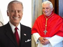 Vice President Joe Biden and Pope Benedict XVI
