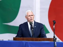 Vice President Mike Pence addresses the Pro-Life Rally at the National Mall in Washington, D.C., Jan. 27, 2017. 