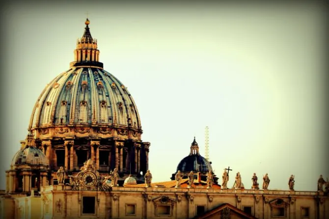 View of St Peters Basilica from the Pontifical Urbanian University on June 5 2015 Credit Bohumil Petrik CNA 10 12 151