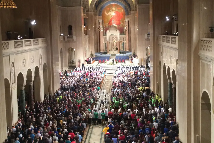 Jan. 21, 2015 crowds at the Basilica of the National Shrine of the Immaculate Conception in Washington, D.C. ?w=200&h=150