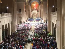 Jan. 21, 2015 crowds at the Basilica of the National Shrine of the Immaculate Conception in Washington, D.C. 