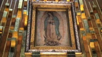 The image of Our Lady of Guadalupe in Mexico City, Mexico.