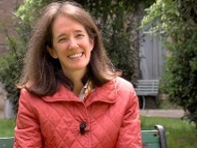 Virginia Coda Nunziante speaking April 23, 2014, about Rome's March for Life. 