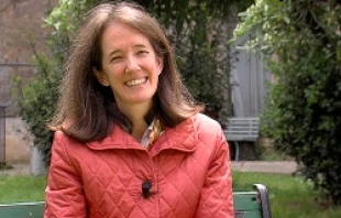 Virginia Coda Nunziante speaking April 23, 2014, about Rome's March for Life.   Andreas Dueren/CNA.