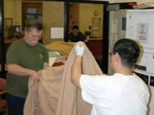 Volunteers at the Brother Francis Shelter