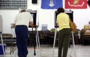 Voting.   Logan Mock-Bunting. Getty Images News/Getty News.