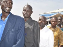People wait in line to vote on question of independence for southern Sudan 
