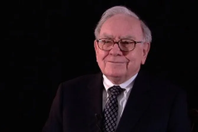 Warren Buffett CNA US Catholic News 5 14 14