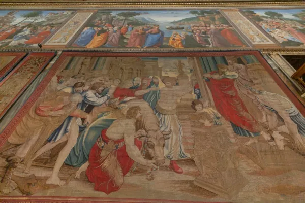 500 Years Later Raphael Tapestries Rehung In Sistine Chapel