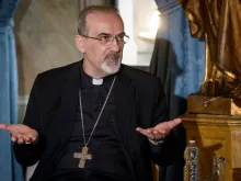 Caption: Archbishop Pierbattista Pizzaballa. 