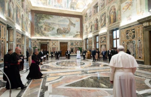 Pope Francis meets with ambassadors ac  Vatican Media.